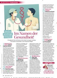Titelbild der Ausgabe 6/2019 von AKTUELL: Verbraucher: Sechs wichtige Urteile: Im Namen der Gesundheit!. Zeitschriften als Abo oder epaper bei United Kiosk online kaufen.