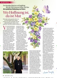 Titelbild der Ausgabe 17/2019 von Wo Hoffnung ist, da ist Mut. Zeitschriften als Abo oder epaper bei United Kiosk online kaufen.
