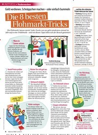Titelbild der Ausgabe 23/2019 von Geld verdienen, Schnäppchen machen – oder einfach bummeln: Die 8 b e sten Flohmarkt-Tricks. Zeitschriften als Abo oder epaper bei United Kiosk online kaufen.