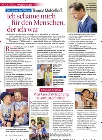 Titelbild der Ausgabe 36/2019 von Geständnis der Woche Thomas Middelhoff: Ich schäme mich für den Menschen, der ich war. Zeitschriften als Abo oder epaper bei United Kiosk online kaufen.