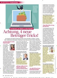 Titelbild der Ausgabe 46/2019 von Verbraucher: Im Internet, am Telefon, an der Haustür: Achtung, 4 neue Betrüger-Tricks!. Zeitschriften als Abo oder epaper bei United Kiosk online kaufen.