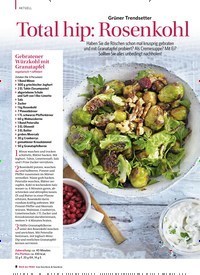 Titelbild der Ausgabe 1/2020 von Grüner Trendsetter: Total hip: Rosenkohl. Zeitschriften als Abo oder epaper bei United Kiosk online kaufen.