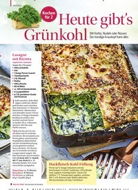 Titelbild der Ausgabe 6/2020 von Kochen für 2: Heute gibt’s Grünkohl. Zeitschriften als Abo oder epaper bei United Kiosk online kaufen.