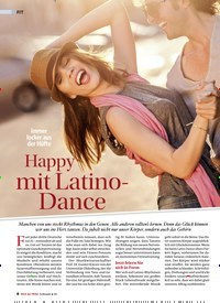 Titelbild der Ausgabe 4/2019 von Immer locker aus der Hüfte Happy mit Latino- Dance. Zeitschriften als Abo oder epaper bei United Kiosk online kaufen.