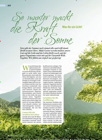 Titelbild der Ausgabe 4/2019 von So munter macht die Kraft der Sonne Was für ein Licht!. Zeitschriften als Abo oder epaper bei United Kiosk online kaufen.