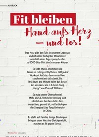Titelbild der Ausgabe 3/2020 von AUSBLICK: Fit bleiben Hand aufs Her z – und los!. Zeitschriften als Abo oder epaper bei United Kiosk online kaufen.
