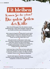 Titelbild der Ausgabe 6/2020 von AUSBLICK: Kennen Sie die schon? Die guten Seiten der Kälte. Zeitschriften als Abo oder epaper bei United Kiosk online kaufen.