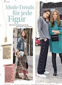 Titelbild der Ausgabe 1/2019 von Mode-Trends für jede Figur. Zeitschriften als Abo oder epaper bei United Kiosk online kaufen.