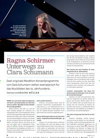 Titelbild der Ausgabe 3/2019 von Ragna Schirmer: Unterwegs zu Clara Schumann. Zeitschriften als Abo oder epaper bei United Kiosk online kaufen.
