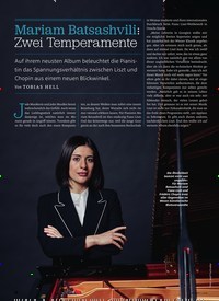 Titelbild der Ausgabe 4/2019 von Mariam Batsashvili:Zwei Temperamen. Zeitschriften als Abo oder epaper bei United Kiosk online kaufen.