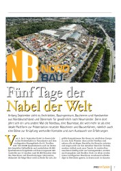 Titelbild der Ausgabe 8/2018 von NORD BAU: Fünf Tage der Nabel der Welt. Zeitschriften als Abo oder epaper bei United Kiosk online kaufen.