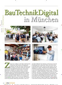 Titelbild der Ausgabe 3/2019 von BauTechnikDigital in München. Zeitschriften als Abo oder epaper bei United Kiosk online kaufen.