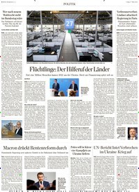 Titelbild der Ausgabe 74/2023 von Flüchtlinge: Der Hilferuf der Länder. Zeitschriften als Abo oder epaper bei United Kiosk online kaufen.