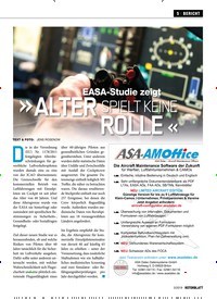 Titelbild der Ausgabe 3/2019 von EASA-Studie zeigt »ALTER SPIELT KEINE ROLLE«. Zeitschriften als Abo oder epaper bei United Kiosk online kaufen.