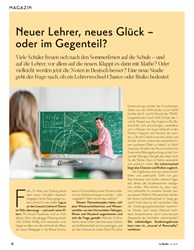 Titelbild der Ausgabe 4/2019 von MAGAZIN: Neuer Lehrer, neues Glück – oder im Gegenteil?. Zeitschriften als Abo oder epaper bei United Kiosk online kaufen.