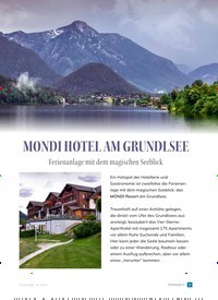 Titelbild der Ausgabe 2/2019 von MONDI HOTEL AM GRUNDLSEE. Zeitschriften als Abo oder epaper bei United Kiosk online kaufen.