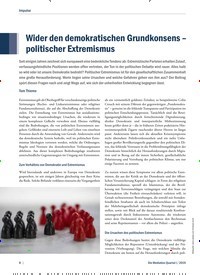 Titelbild der Ausgabe 1/2019 von Wider den demokratischen Grundkonsens – politischer Extremismus. Zeitschriften als Abo oder epaper bei United Kiosk online kaufen.