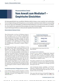 Titelbild der Ausgabe 4/2019 von Wissenschaftliche Studie: Vom Anwalt zum Mediator? – Empirische Einsichten. Zeitschriften als Abo oder epaper bei United Kiosk online kaufen.