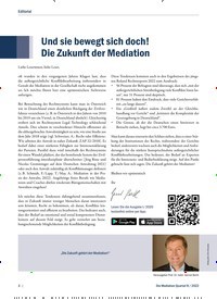 Titelbild der Ausgabe 4/2022 von Und sie bewegt sich doch! Die Zukunft der Mediation. Zeitschriften als Abo oder epaper bei United Kiosk online kaufen.