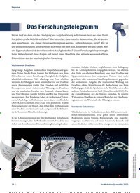 Titelbild der Ausgabe 4/2022 von Das Forschungstelegramm. Zeitschriften als Abo oder epaper bei United Kiosk online kaufen.