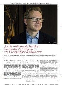 Titelbild der Ausgabe 129/2020 von „Immer mehr soziale Praktiken sind an der Verfertigung von Einzigartigkeit ausgerichtet“. Zeitschriften als Abo oder epaper bei United Kiosk online kaufen.