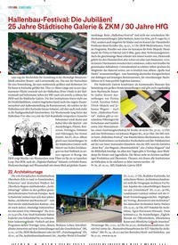 Titelbild der Ausgabe 166/2022 von Hallenbau-Festival: Die Jubiläen! 25 Jahre Städtische Galerie & ZKM / 30 Jahre HfG. Zeitschriften als Abo oder epaper bei United Kiosk online kaufen.