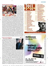 Titelbild der Ausgabe 196/2025 von Kulturrausch Gaggenau. Zeitschriften als Abo oder epaper bei United Kiosk online kaufen.