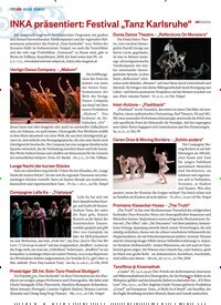 Titelbild der Ausgabe 196/2025 von INKA präsentiert: Festival „Tanz Karlsruhe“. Zeitschriften als Abo oder epaper bei United Kiosk online kaufen.