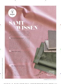 Titelbild der Ausgabe 11/2019 von Apropos: SAMT WISSEN. Zeitschriften als Abo oder epaper bei United Kiosk online kaufen.