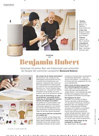 Titelbild der Ausgabe 8/2020 von inspiration: Benjamin Hubert. Zeitschriften als Abo oder epaper bei United Kiosk online kaufen.