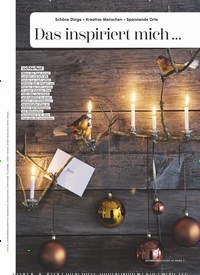 Titelbild der Ausgabe 12/2020 von inspiration: Schöne Dinge • Kreative Menschen • Spannende Orte: Das inspiriert mich …. Zeitschriften als Abo oder epaper bei United Kiosk online kaufen.