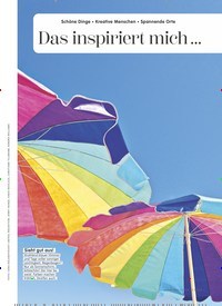 Titelbild der Ausgabe 8/2022 von Das inspiriert mich …. Zeitschriften als Abo oder epaper bei United Kiosk online kaufen.