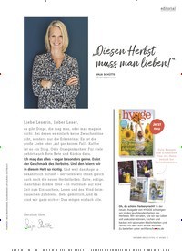Titelbild der Ausgabe 10/2022 von "Diesen Herbst muss man lieben!“. Zeitschriften als Abo oder epaper bei United Kiosk online kaufen.