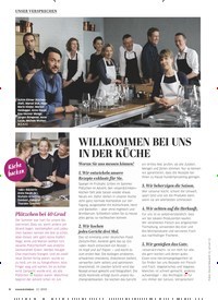 Titelbild der Ausgabe 11/2019 von UNSER VERSPRECHEN: WILLKOMMEN BEI UNS IN DER KÜCHE. Zeitschriften als Abo oder epaper bei United Kiosk online kaufen.