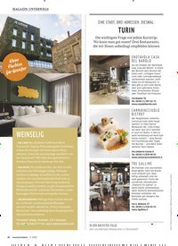 Titelbild der Ausgabe 2/2020 von MAGAZIN: UNTERWEGS: EINE STADT, DREI ADRESSEN. DIESMAL: TURIN. Zeitschriften als Abo oder epaper bei United Kiosk online kaufen.