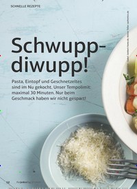 Titelbild der Ausgabe 7/2020 von SCHNELLE REZEPTE: Schwuppdiwupp!. Zeitschriften als Abo oder epaper bei United Kiosk online kaufen.