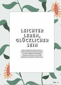 Titelbild der Ausgabe 64/2022 von LEICHTER LEBEN, GLÜCKLICHER SEIN. Zeitschriften als Abo oder epaper bei United Kiosk online kaufen.