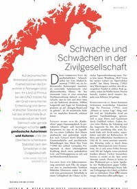Titelbild der Ausgabe 186/2019 von Schwache und Schwächen in der zivilgesellschaft. Zeitschriften als Abo oder epaper bei United Kiosk online kaufen.