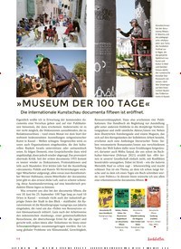 Titelbild der Ausgabe 202/2022 von »MUSEUM DER 100 TAGE«. Zeitschriften als Abo oder epaper bei United Kiosk online kaufen.