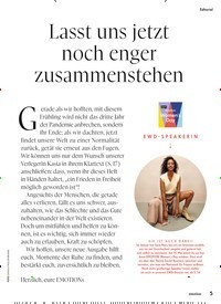Titelbild der Ausgabe 5/2022 von Lasst uns jetzt noch enger zusammenstehen. Zeitschriften als Abo oder epaper bei United Kiosk online kaufen.