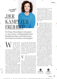 Titelbild der Ausgabe 5/2022 von „DER KAMPF FÜR FREIHEIT“. Zeitschriften als Abo oder epaper bei United Kiosk online kaufen.