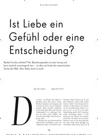 Titelbild der Ausgabe 2/2022 von Ist Liebe ein Gefühl oder eine Entscheidung?. Zeitschriften als Abo oder epaper bei United Kiosk online kaufen.