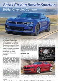 Titelbild der Ausgabe 4/2019 von Botox fur den Bowtie – Sportler: 2020er Chevolet Camaro. Zeitschriften als Abo oder epaper bei United Kiosk online kaufen.