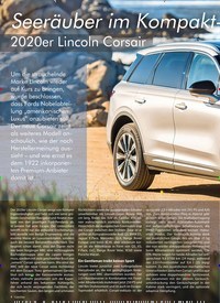 Titelbild der Ausgabe 6/2019 von Seeräuber im Kompakt–Segment: 2020er Lincoln Corsair. Zeitschriften als Abo oder epaper bei United Kiosk online kaufen.