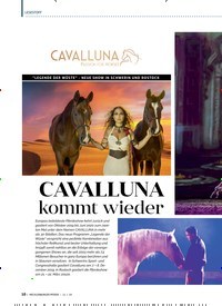 Titelbild der Ausgabe 11/2019 von LESESTOFF: CAVALLUNA kommt wieder. Zeitschriften als Abo oder epaper bei United Kiosk online kaufen.