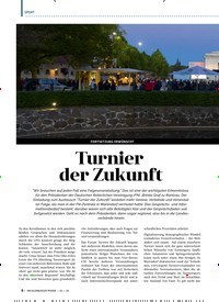 Titelbild der Ausgabe 1/2020 von FORTSETZUNG ERWÜNSCHT: Turnier der Zukunft. Zeitschriften als Abo oder epaper bei United Kiosk online kaufen.