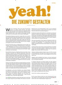 Titelbild der Ausgabe 16/2022 von yeah! DIE ZUKUNFT GESTALTEN. Zeitschriften als Abo oder epaper bei United Kiosk online kaufen.