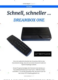 Titelbild der Ausgabe 10/2019 von Schnell, schneller … DREAMBOX ONE. Zeitschriften als Abo oder epaper bei United Kiosk online kaufen.