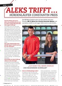 Titelbild der Ausgabe 8/2019 von Sport: ALEKS TRIFFT… HÜRDENLÄUFER CONSTANTIN PREIS Interview. Zeitschriften als Abo oder epaper bei United Kiosk online kaufen.