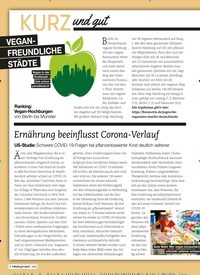 Titelbild der Ausgabe 1/2022 von Ernährung beeinflusst Corona-Verlauf. Zeitschriften als Abo oder epaper bei United Kiosk online kaufen.